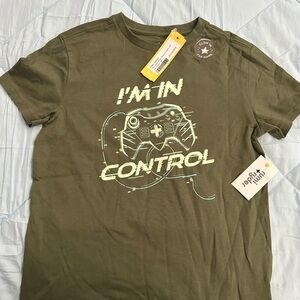 Olive Green Kids Short Sleeve Tee - 'I'm In Control' by Cat & Jack
